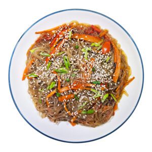 Хрустальная лапша с овощами