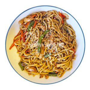 Лапша с курицей в стиле WOK